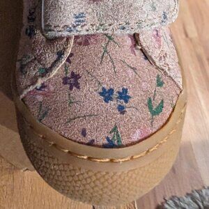 NATURINO COCOON VL Suede first-steps shoes, Rosa Floral